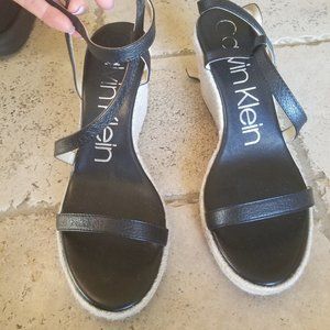 Band New Calvin Klein Wedges